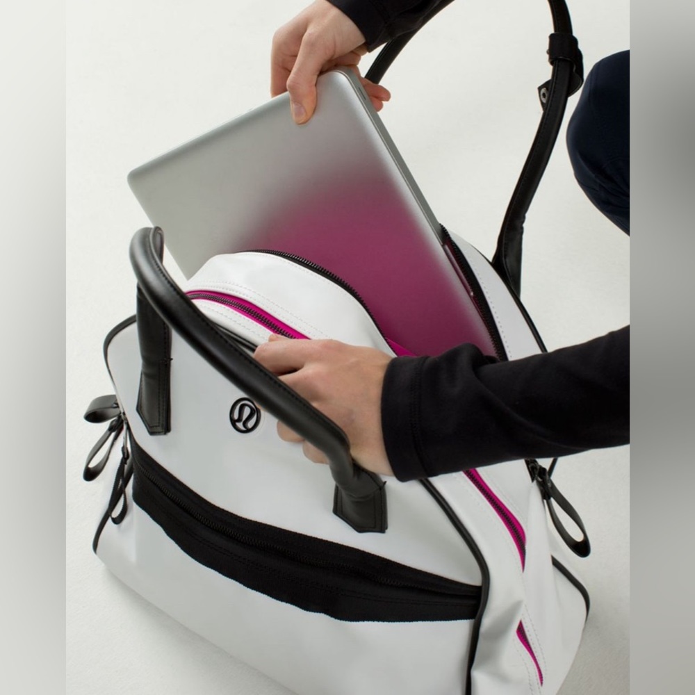 SOLD Lululemon “Sweat Once a Day” Leather Tote - Picture 5 of 16
